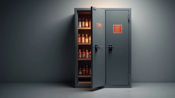 Protégez vos produits inflammables avec une armoire anti-feu sécurisée