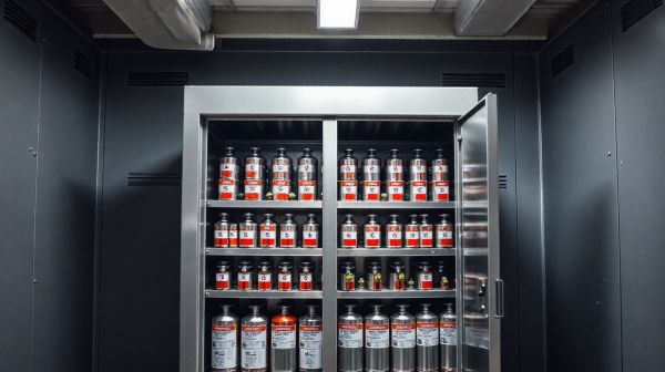 Sécurisez vos produits inflammables grâce à une armoire résistante au feu